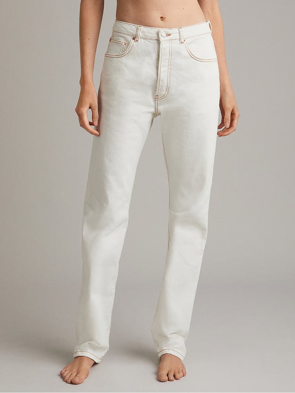 Jeanerica Boy Jeans BW001 Boyfriend Vintage White Straight Leg 28